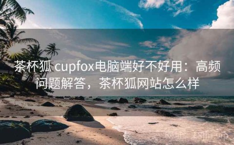 茶杯狐 cupfox电脑端好不好用：高频问题解答，茶杯狐网站怎么样