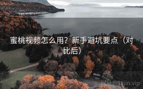 蜜桃视频怎么用？新手避坑要点（对比后）