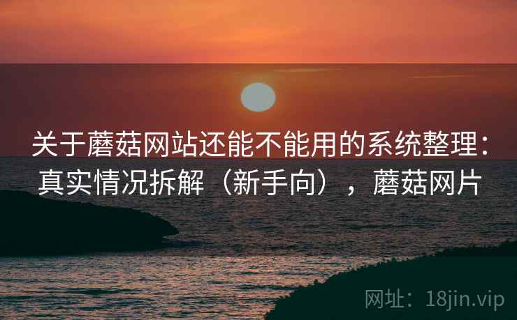 关于蘑菇网站还能不能用的系统整理：真实情况拆解（新手向），蘑菇网片