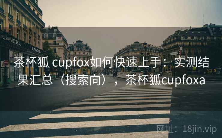 茶杯狐 cupfox如何快速上手：实测结果汇总（搜索向），茶杯狐cupfoxa