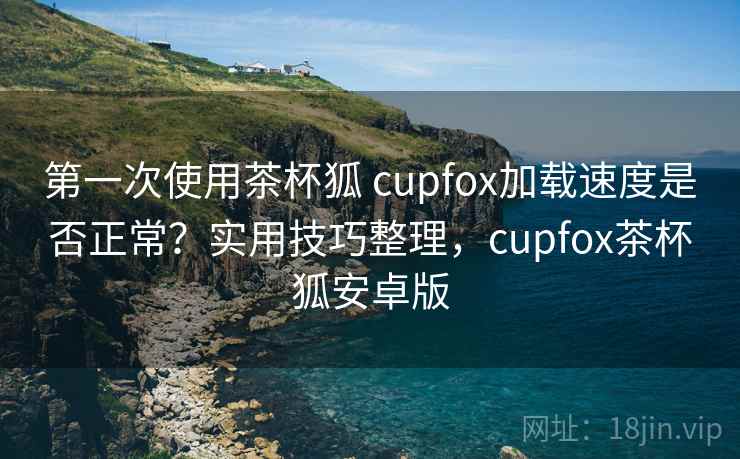 第一次使用茶杯狐 cupfox加载速度是否正常？实用技巧整理，cupfox茶杯狐安卓版