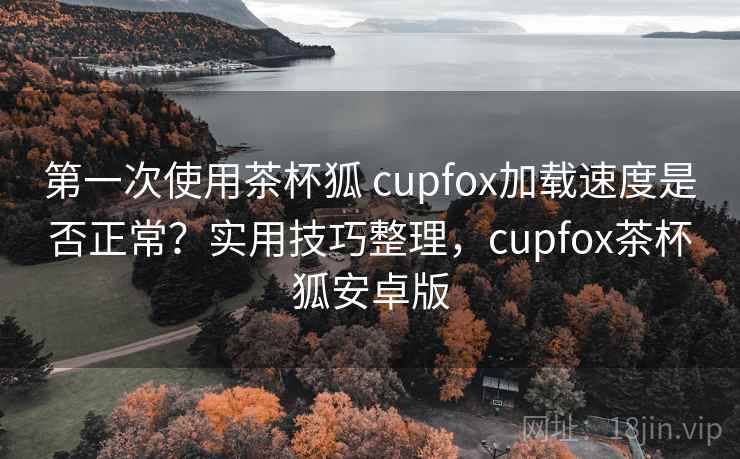第一次使用茶杯狐 cupfox加载速度是否正常？实用技巧整理，cupfox茶杯狐安卓版