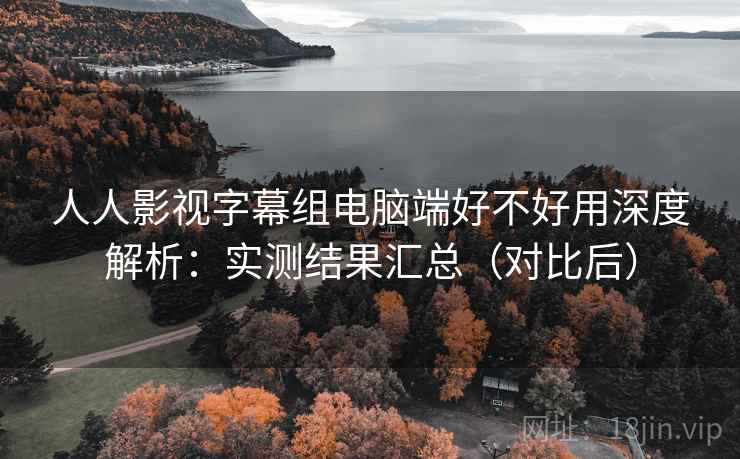 人人影视字幕组电脑端好不好用深度解析：实测结果汇总（对比后）