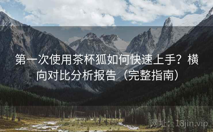 第一次使用茶杯狐如何快速上手？横向对比分析报告（完整指南）