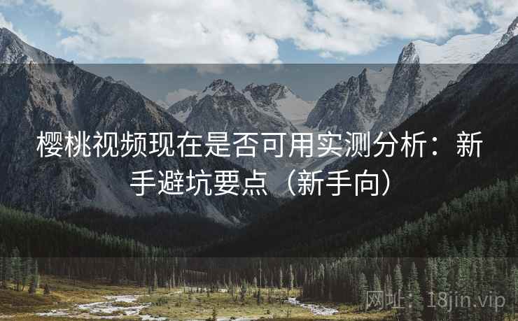 樱桃视频现在是否可用实测分析：新手避坑要点（新手向）